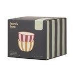 The Bella Dipping Bowls | Ceramic Serveware in Ochre & Rust or Olive & Blue