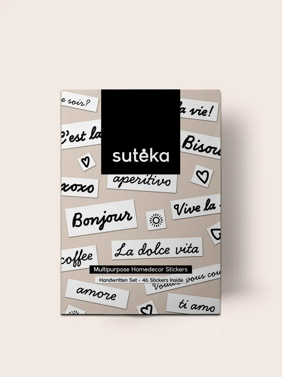 Home Decor Tatoos - Bonjour, La Dolce Vita, Amore | DIY Craft Kit