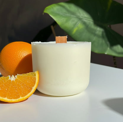 Groves Refillable Candle – Brazilian Orange & Sandalwood | Vegan Luxury Scent