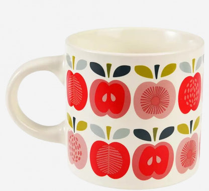 Vintage apple ceramic mug | Fruit drinkware