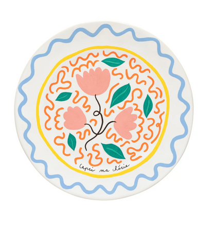 Summer Bliss Tulip Dinner Plate Capri Ma Chérie 27cm | Mediterranean Stoneware