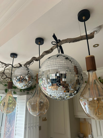 Mirrored Disco Ball | Kitchen Disco Decor – 20cm or 30cm