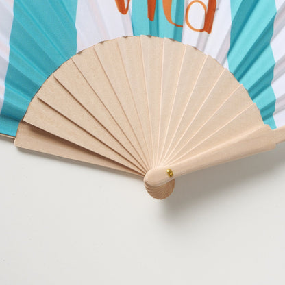 Striped Dolce Vita Fan | Decorative & Functional Hand Fan