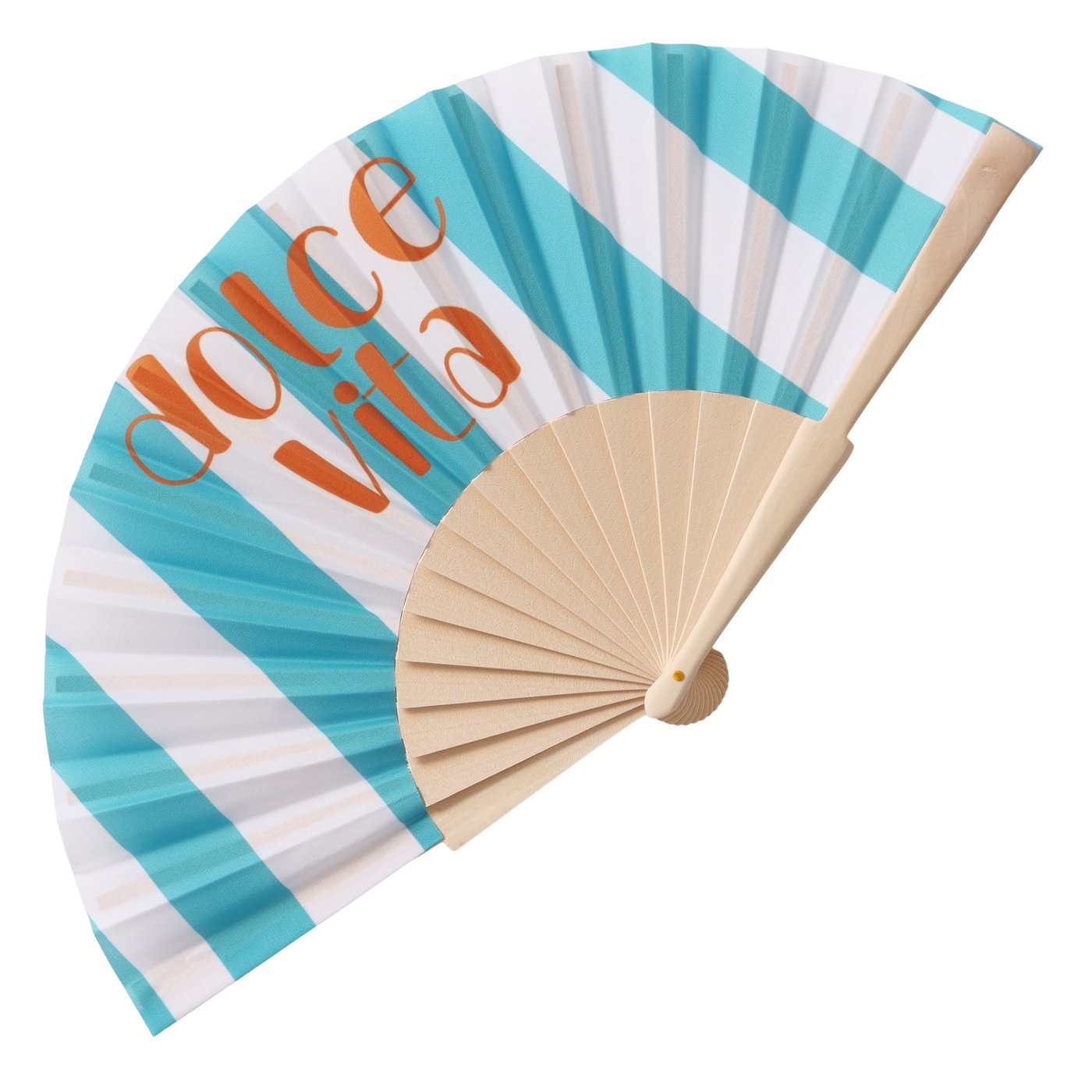 Striped Dolce Vita Fan | Decorative & Functional Hand Fan