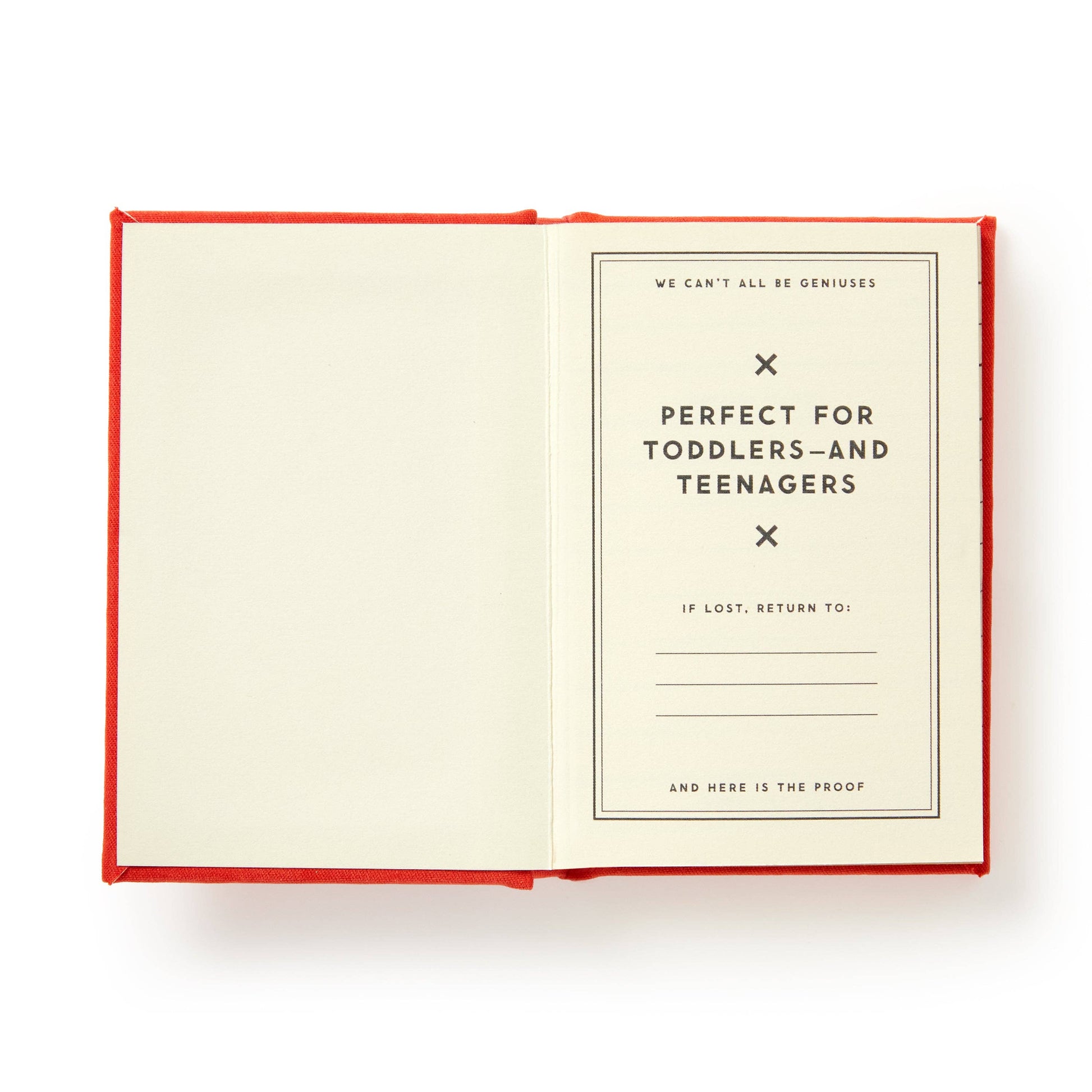 Open book with text on a white background