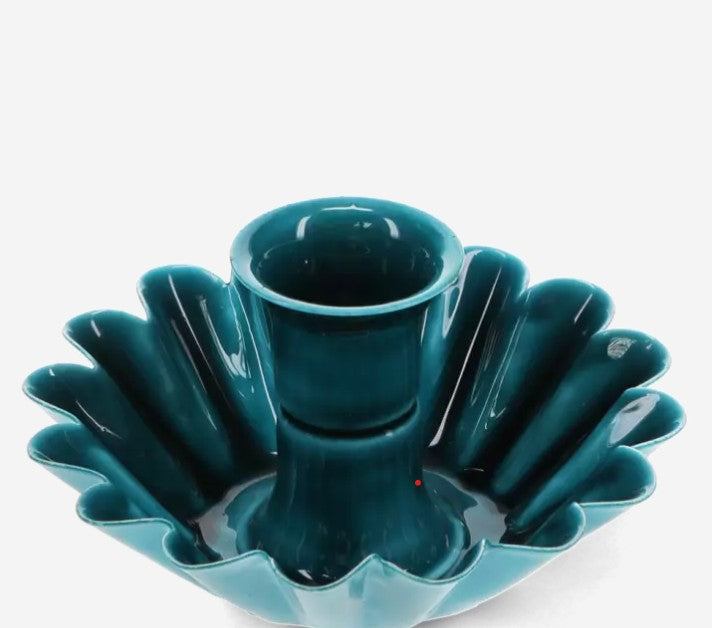 Enamel Flower Candle Holder | Vintage-Inspired Home Décor