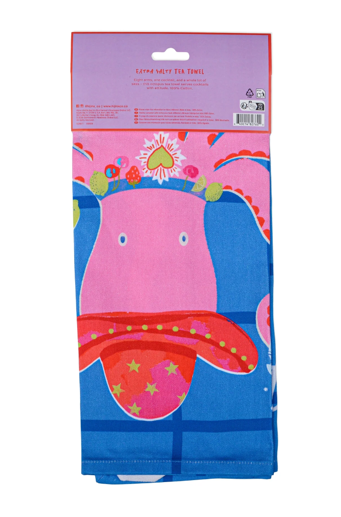 Extra Salty Tea Towel | Funny Kitchen Tea Towel, Novelty Cooking Gift