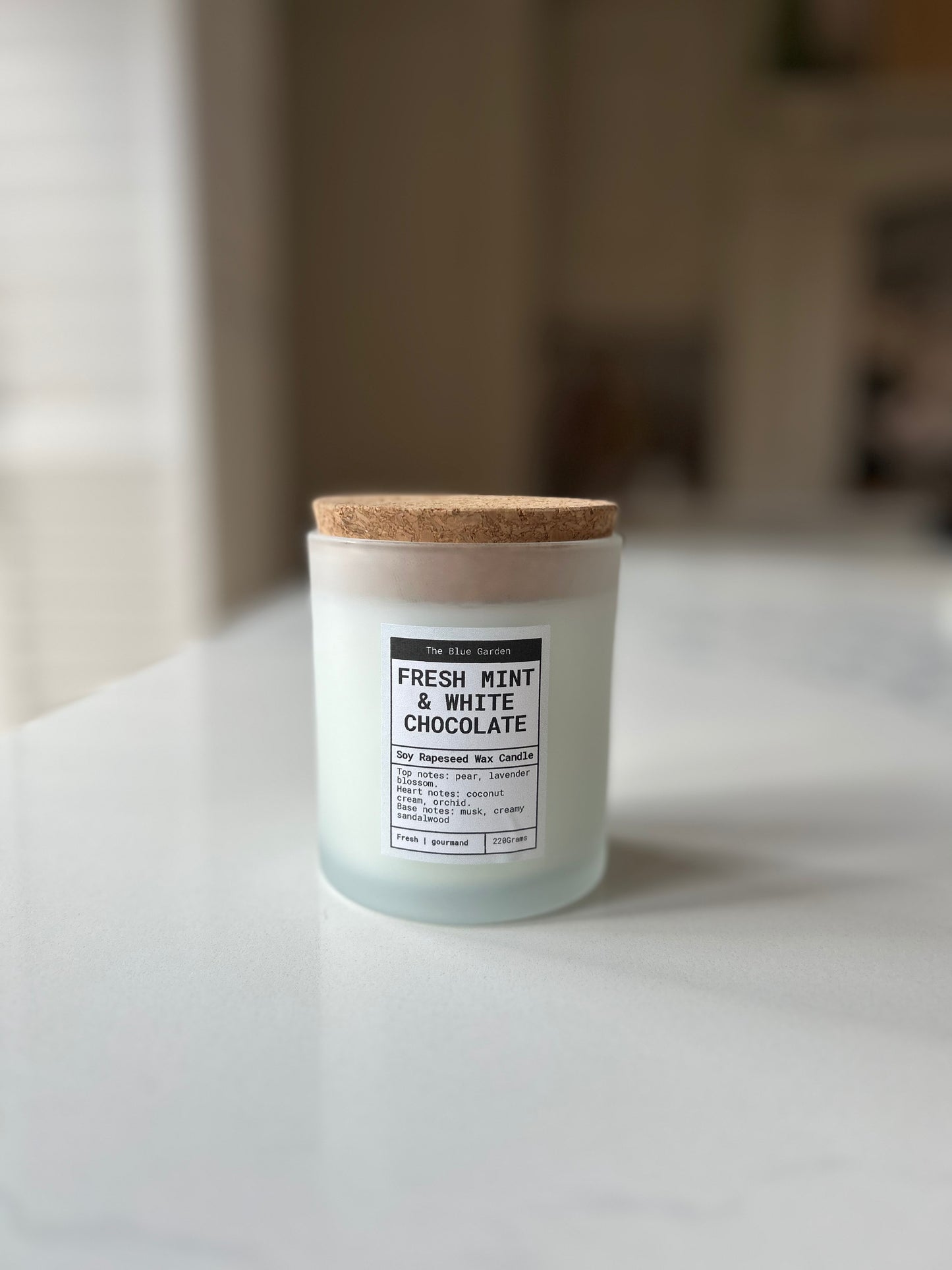 Fresh Mint & White Chocolate Candle | Luxury Hand-Poured Candle
