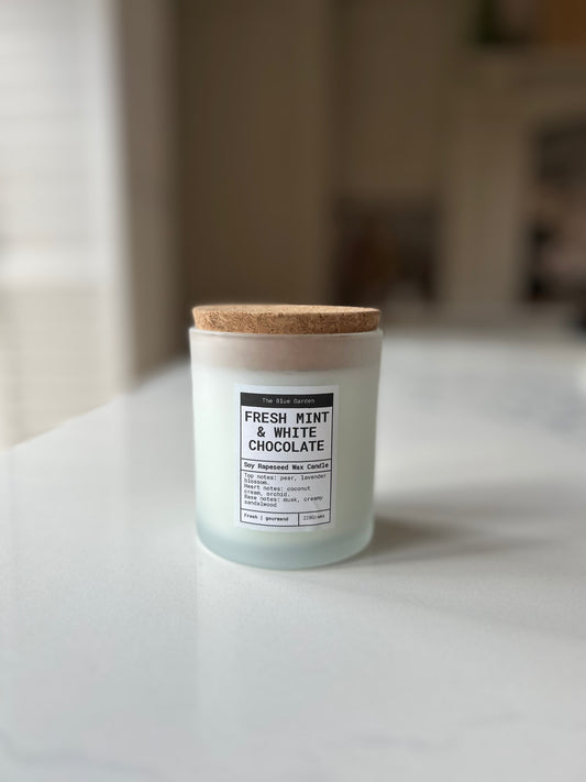 Fresh Mint & White Chocolate Candle | Luxury Hand-Poured Candle
