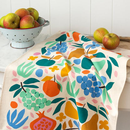 Fruits de Provence Tea Towel | Fruit Kitchen Linen