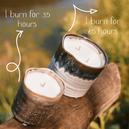 Blue Ombre Garden Candle | Natural Bug Repelling Candle