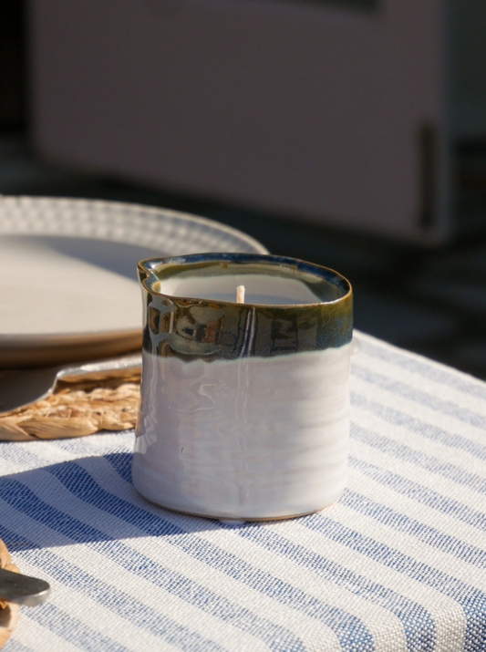 Green Ombre Garden Candle | Natural Bug Repelling Candle
