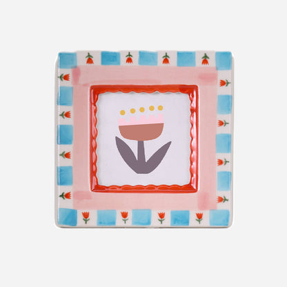 Decorative frame with floral design on a white background