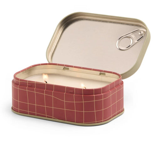Bistro Tomato Printed Tin Candle | 4.5oz / 127g Two-Wick Candle in Heirloom Tomato