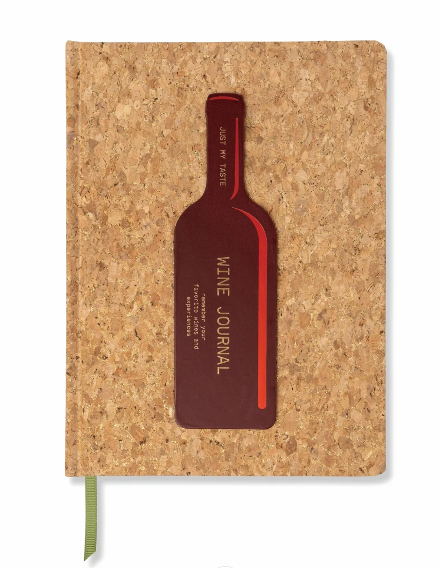 Here’s How Wine Journal | Cork Wine Bottle Party Planner with Gold Foil