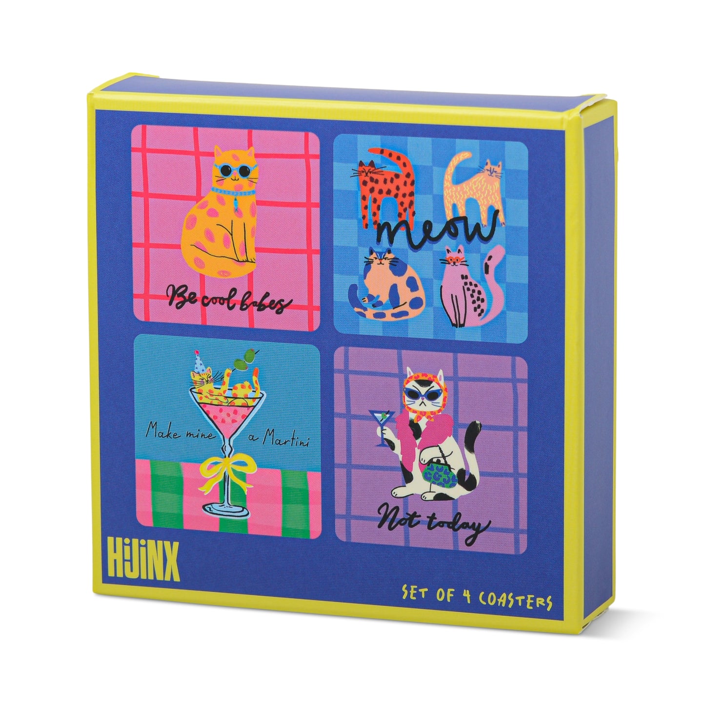 The Cat Lover Coasters Set of 4 | Novelty Coasters, Cat Lover Gift