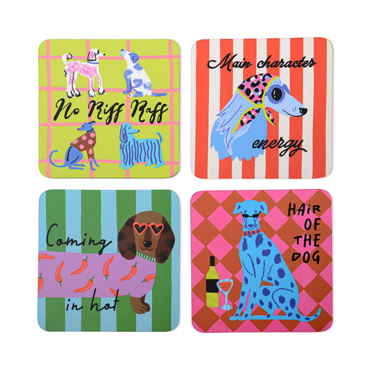 The Dog Lover Coasters Set of 4 | Novelty Coasters, Dog Lover Gift