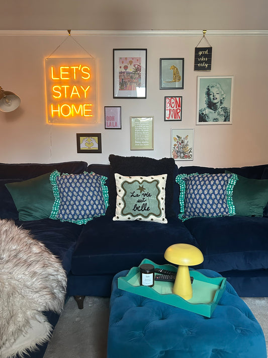 Influence Cushion – Life is Beautiful | Green 40x40cm Decorative Cushion