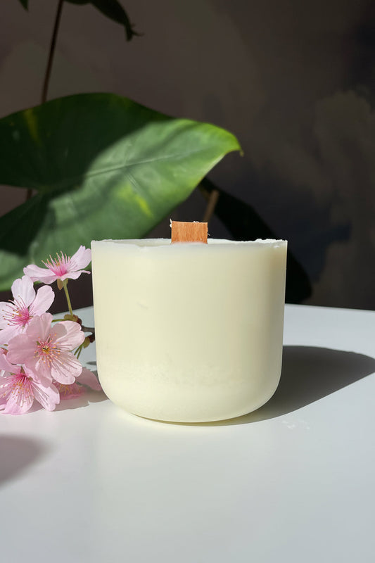 Groves Refillable Candle – Japanese Cherry Bark & Sakura | Vegan Luxury Scent