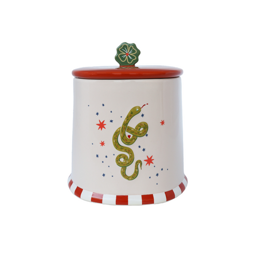 Jar Snake with Stars | Unique Home Storage Gift