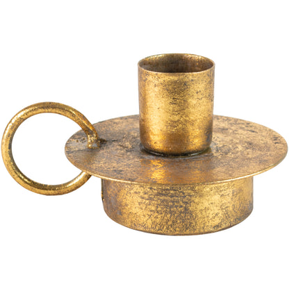 Antique Gold Candle Holder | Taper Candle Holder