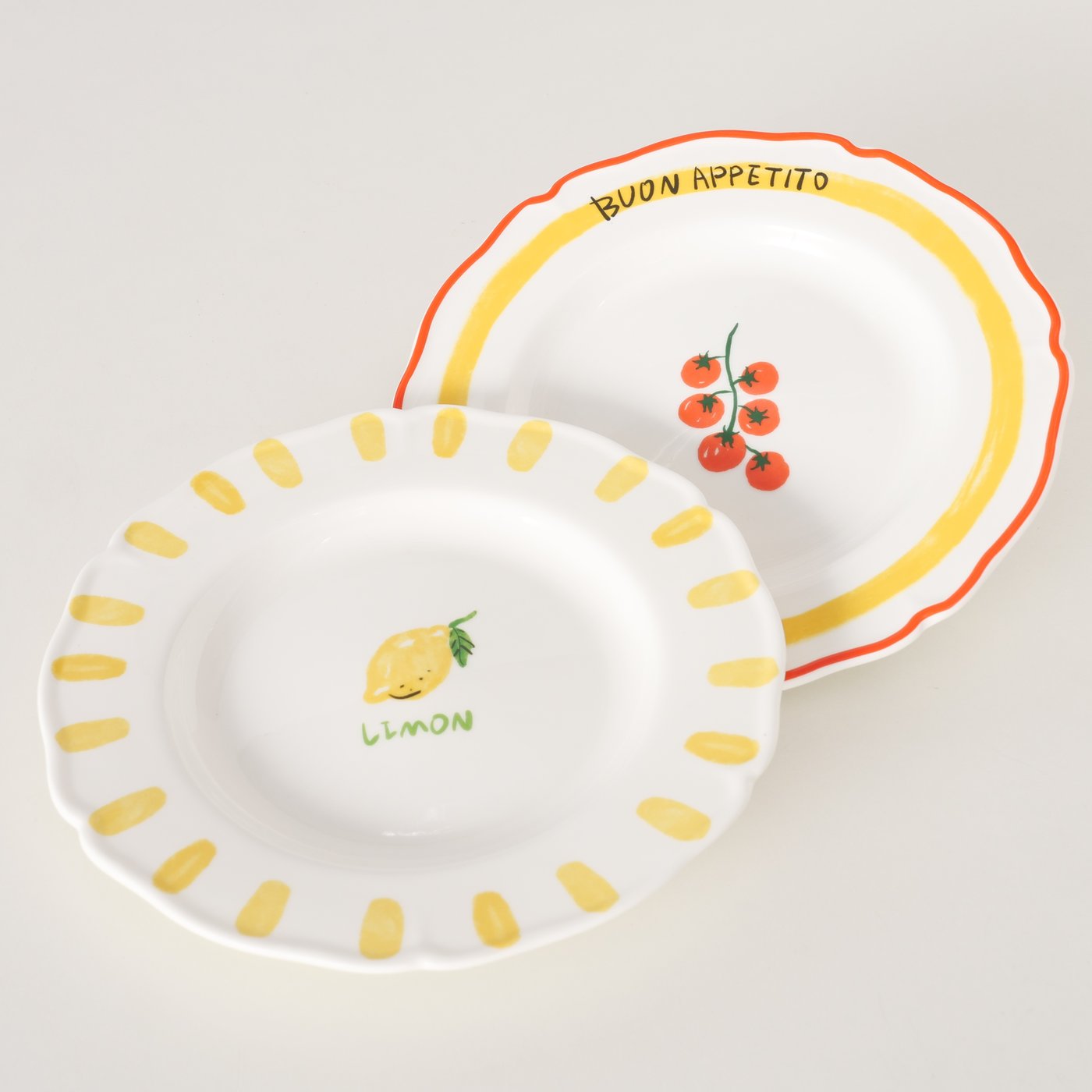 Buon Appetito Plate | Lemon & Tomato Designs