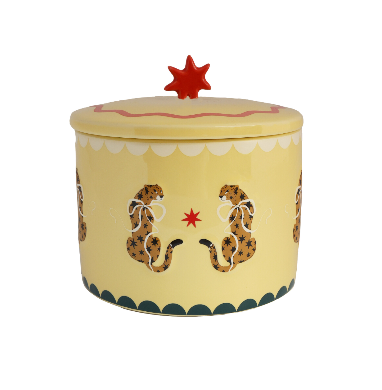 Ceramic Leopard Print Storage Jar | Quirky Kitchen Decor, Unique Home Gift