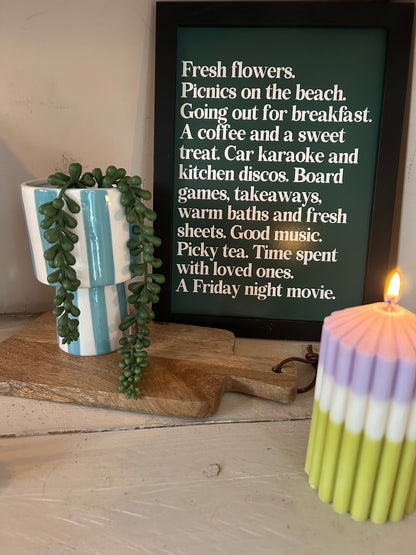 Lifes Joys Print | Uplifting home decor