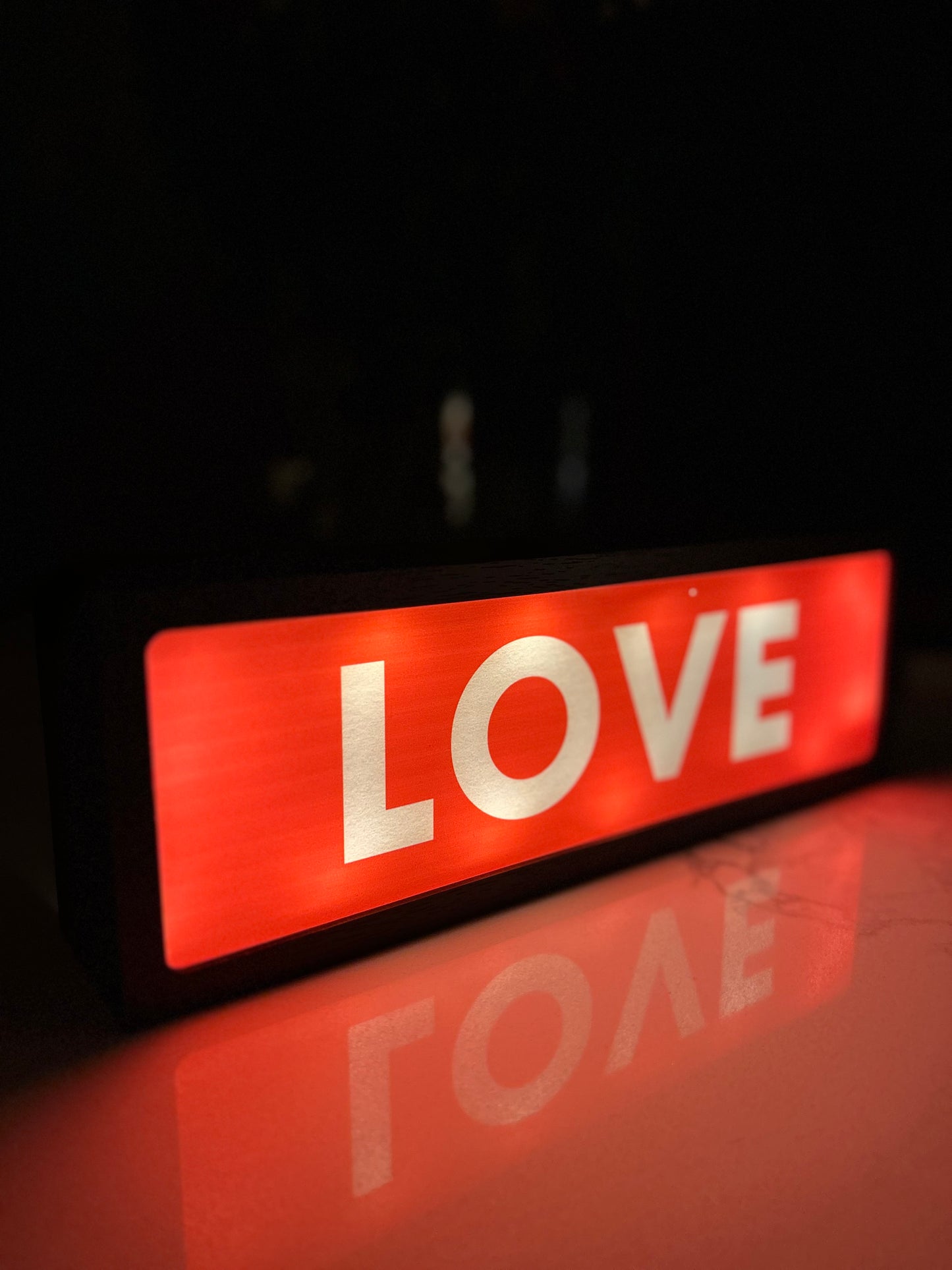 Love LED Lightbox | Fun Ambient LED Sign for Home or Office