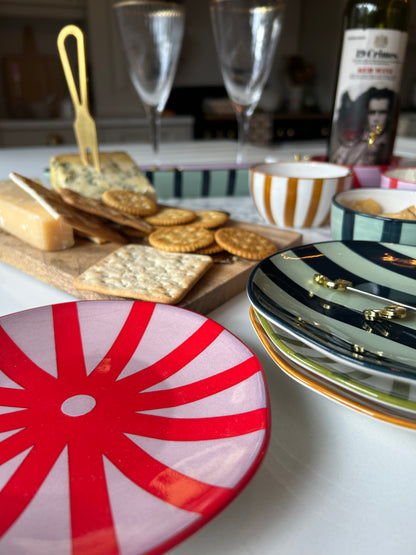 The Marley Set of 4 Appetizer Plates | Colourful Ceramic Serveware