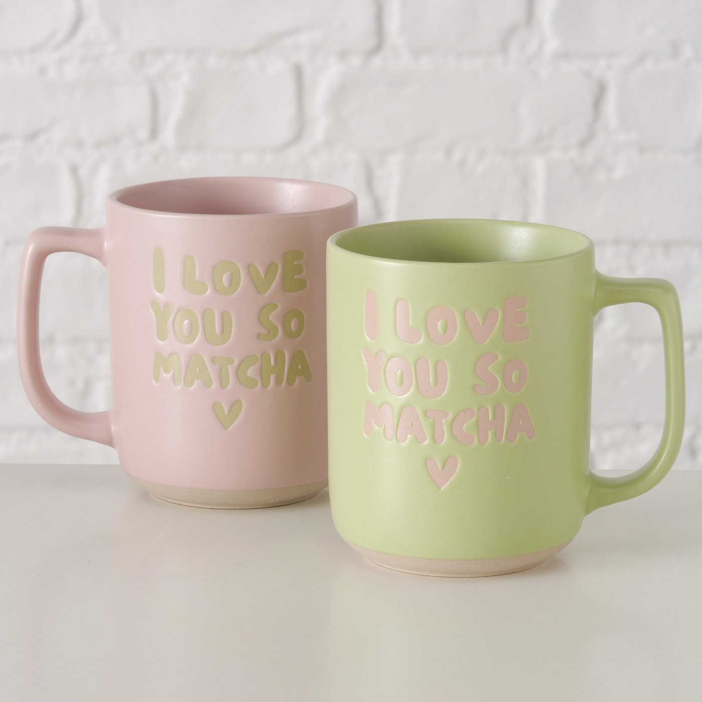 I Love You So Matcha Mug | Pink or Green Breakfast Mug