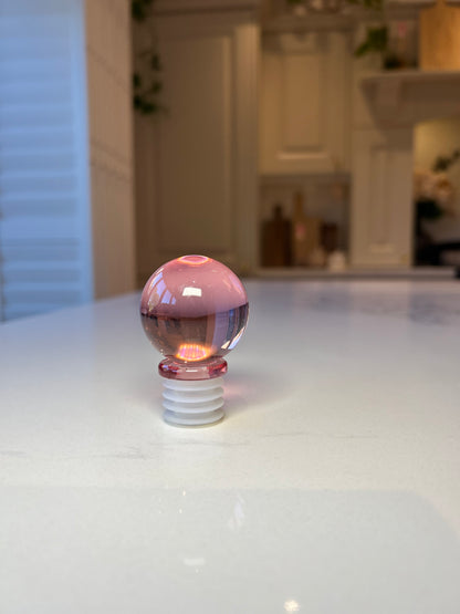 Moony Wine Bottle Stopper | Contemporary Glass Barware