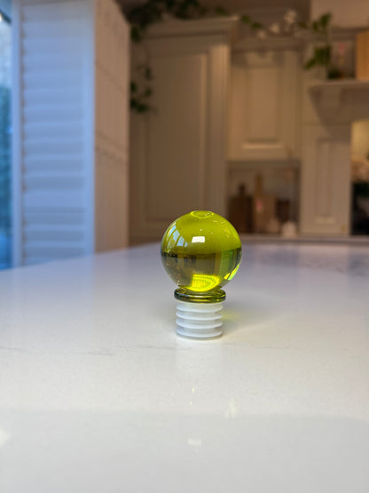 Moony Wine Bottle Stopper | Contemporary Glass Barware