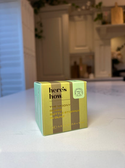 Moony Wine Bottle Stopper | Contemporary Glass Barware