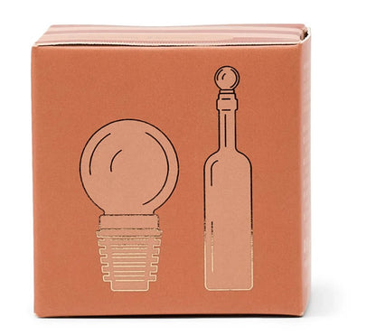 Moony Wine Bottle Stopper | Contemporary Glass Barware