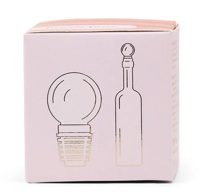 Moony Wine Bottle Stopper | Contemporary Glass Barware