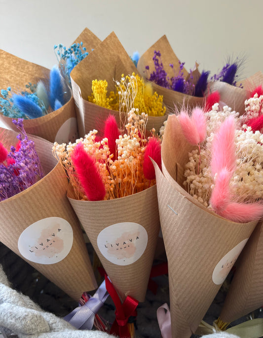 Mini Bunches of Dried Flowers | Beautiful &amp; Long-Lasting Floral Decor