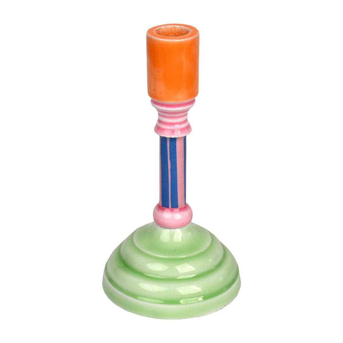 Multi coloured Enamel Candle Holder Set of 3 | Home Decor
