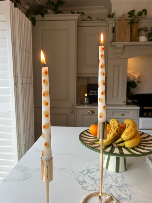 Olive Taper Candles | Fruit Home Decor