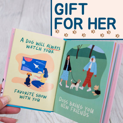 Open book with title gift for her