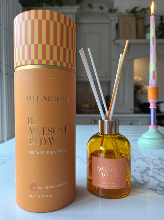 "Be Awesome Today" Perfume diffuser - Pineapple & Neroli | Fragrance diffuser