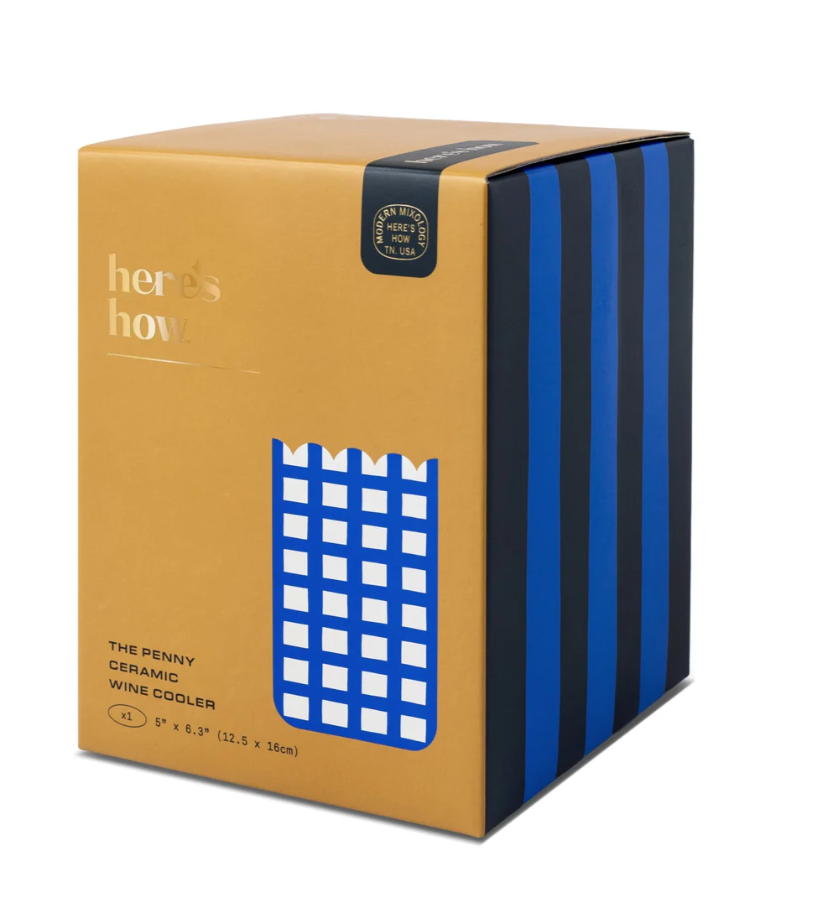 Here's How The Penny Ceramic Wine Cooler | Multi-Use Hand-Painted Ceramic Cooler