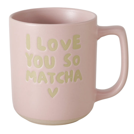 I Love You So Matcha Mug | Pink or Green Breakfast Mug