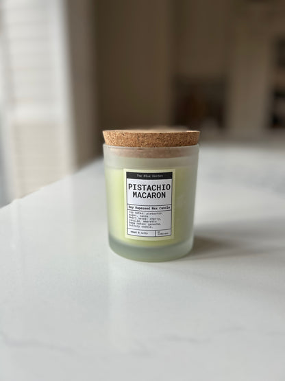 Pistachio Macaron Candle | Luxury Hand-Poured Candle