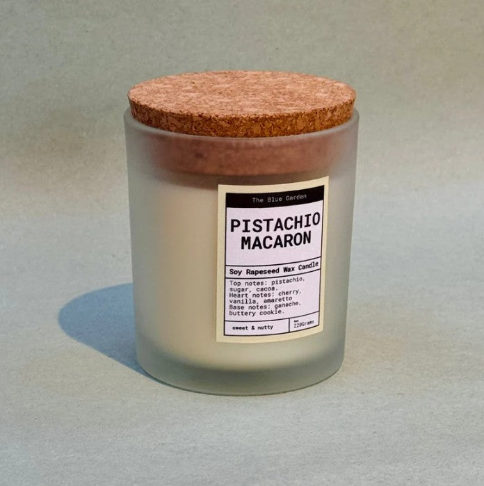 Pistachio Macaron Candle | Luxury Hand-Poured Candle