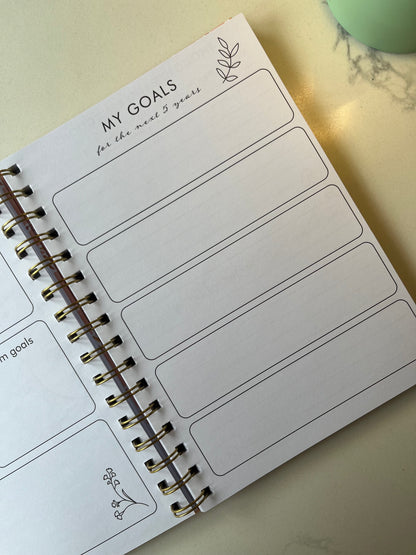 Pink Floral Positivity Planner | Wellbeing & Mindfulness