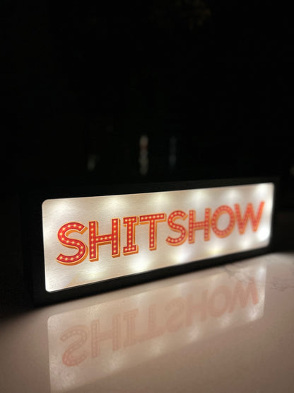 Shitshow LED Lightbox | Fun Ambient LED Sign for Home or Office