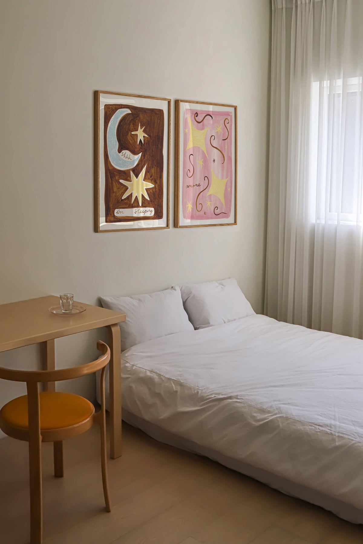 Sleeping Bedroom Quote Print | A4 Hand Painted Art Print