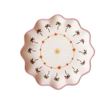 Palm Trees Small Ceramic Plate | Small Serving Plate