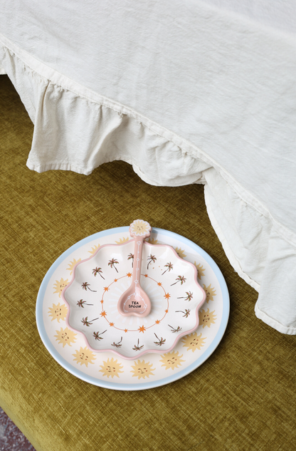 Palm Trees Small Ceramic Plate | Small Serving Plate